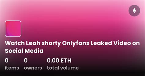 leah shorty onlyfans leaked|Leahshorty97 Nude Leaked Update Files